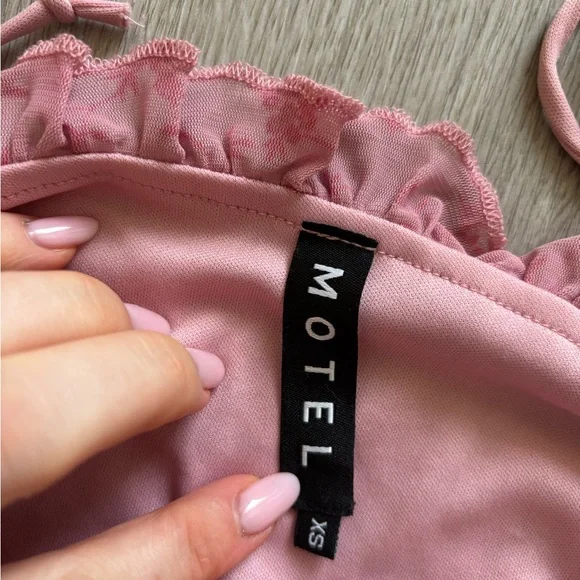 Motel Rocks Pink Top (XS) - Picture 3 of 3